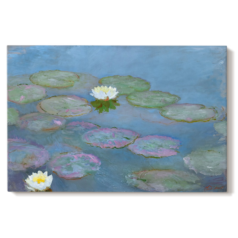 Water Lilies (Nymphéas)-Claude Monet-Gallery Wrapped Canvas-c. 1897–1899, 40 x 60