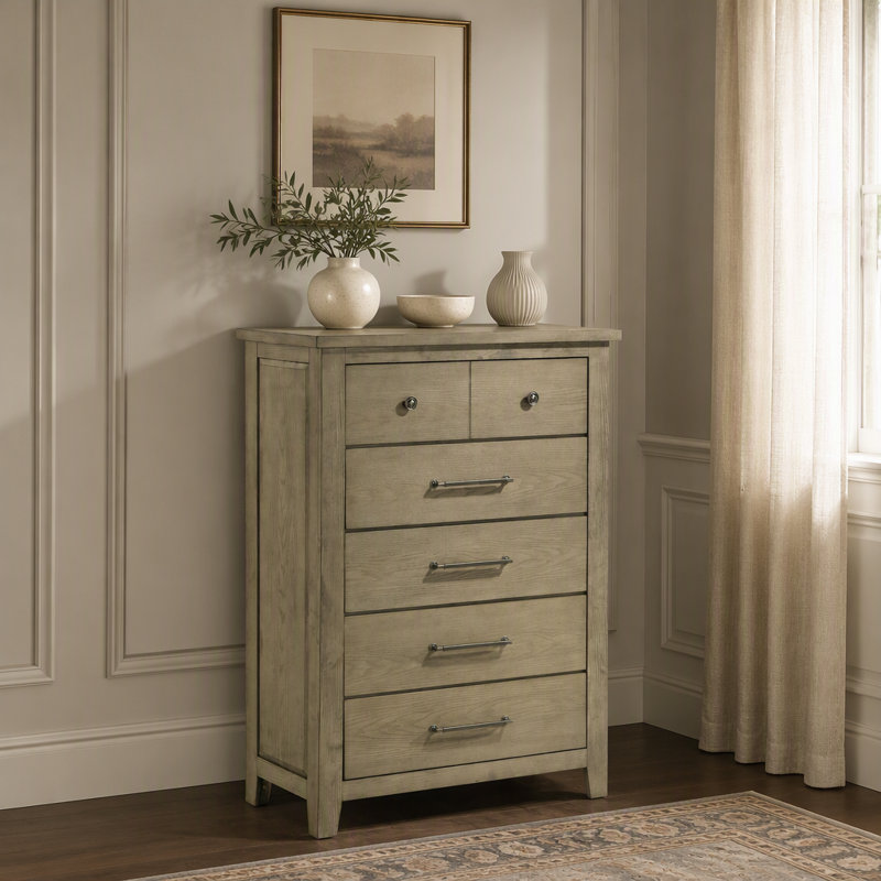 Commode 5 tiroirs Pelton Vineyard Oak