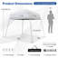 Pavillon de jardin permanent en métal L 10 pi. D Auvent escamotable en métal-85826600