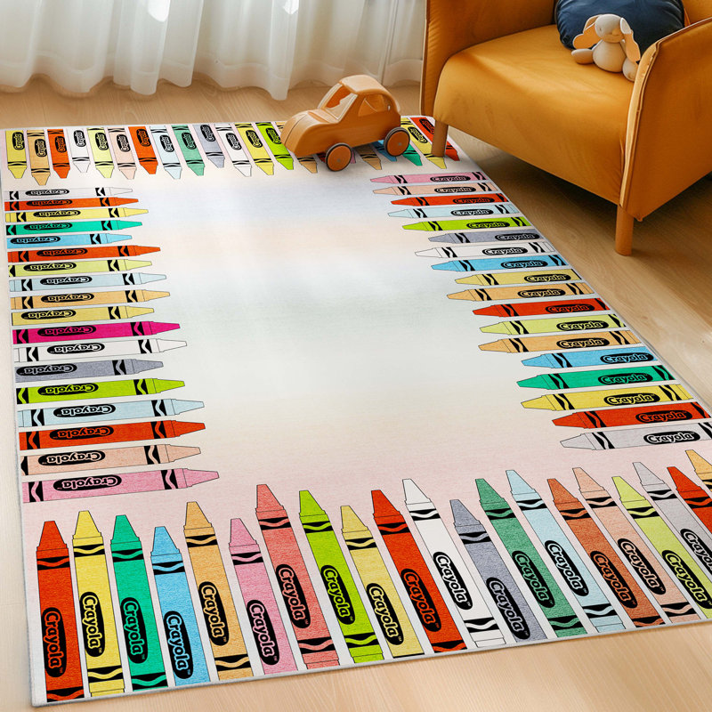 Tapis Crayola Parade 5 pi x 7 pi Crayola