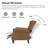 Abruzzino 34.5'' Wide Manual Standard Genuine Leather Recliner-67279564