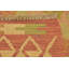 Tapis noué la orange/beige 2 pi 8 po x 4 pi en laine one-of-kind-main Elland
