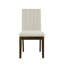 Upholstered Channel-Back Dining Chair Set Of 2 Taupe See Below-2094066438
