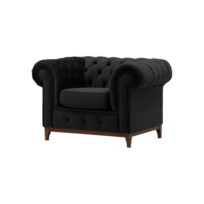 Frye Velvet Chesterfield Chair