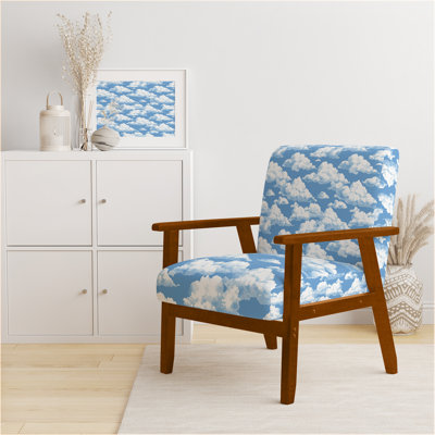Chaise d'appoint French Country - Fauteuil Cloud Toile blanc