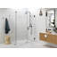Illume 60 in. x 35 in. x 78 in. 90-degree Fully Frameless Wall Hinged Glass Shower Enclosure-717021988