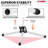 5 Core Mic Stand Floor 4Pcs Adjustable Tripod Microphone Stands w Extending Telescoping Boom Arm-114424207