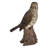 Songbird Standing on Stump Statue