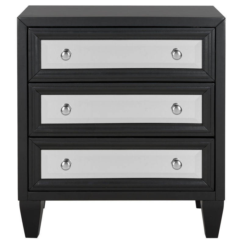 Solid Wood Accent Chest, Black