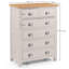 Port Mahon 83cm W 6 - Drawer Chest of Drawers