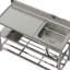 Williston Forge 500mm W Single Bowl Stainless Steel Freestanding Kitchen Sink with 2 Faucet Holes