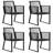 Darvil 4 - Person Patio Dining Set with Rectangular Table