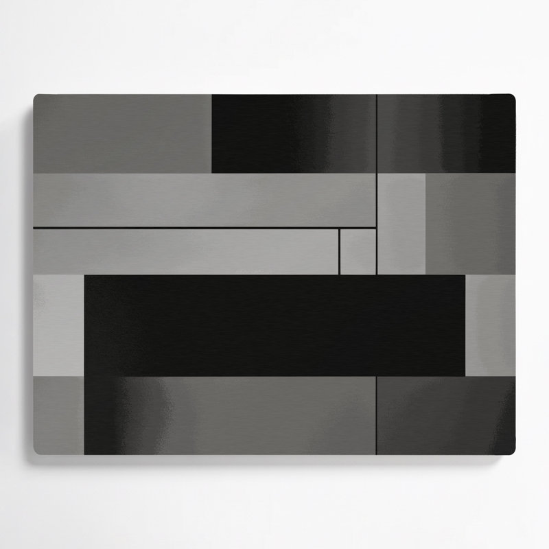Minimalisme 78, art mural en métal brun, H 11 po x l 14 po