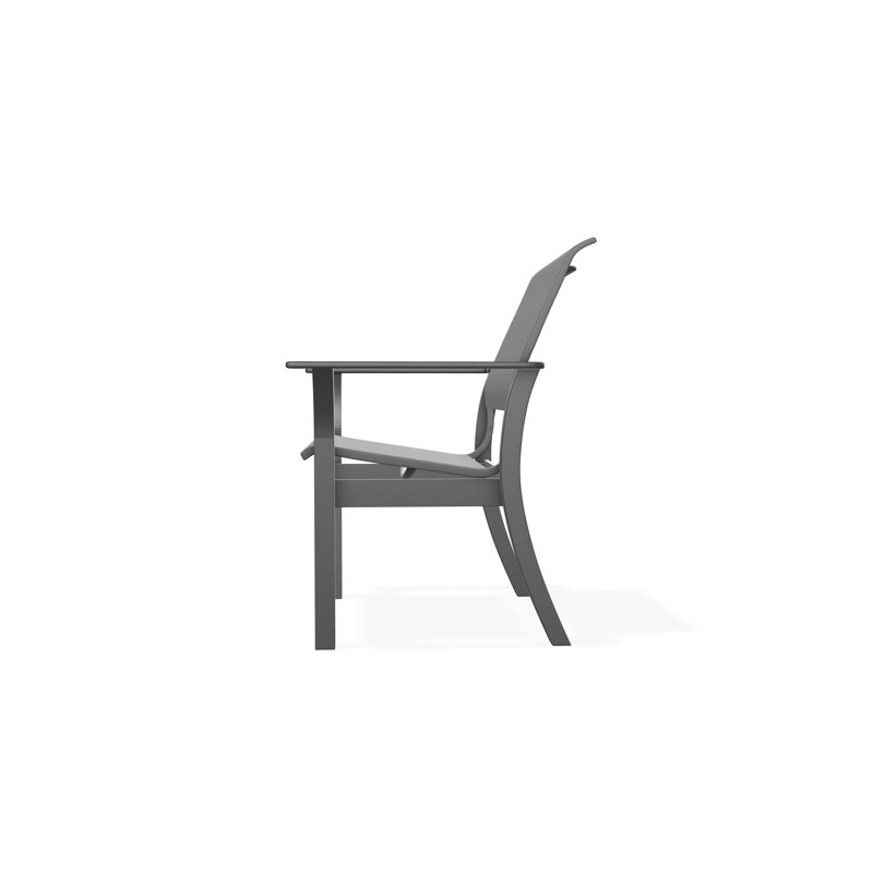 Leeward Outdoor Dining Chair, Collect Indigo, Graphite