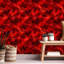 Papier peint auto-adhésif mural et adhésif peint, rouge, vieux, 24 po x 118 po (60 x 300 cm)
