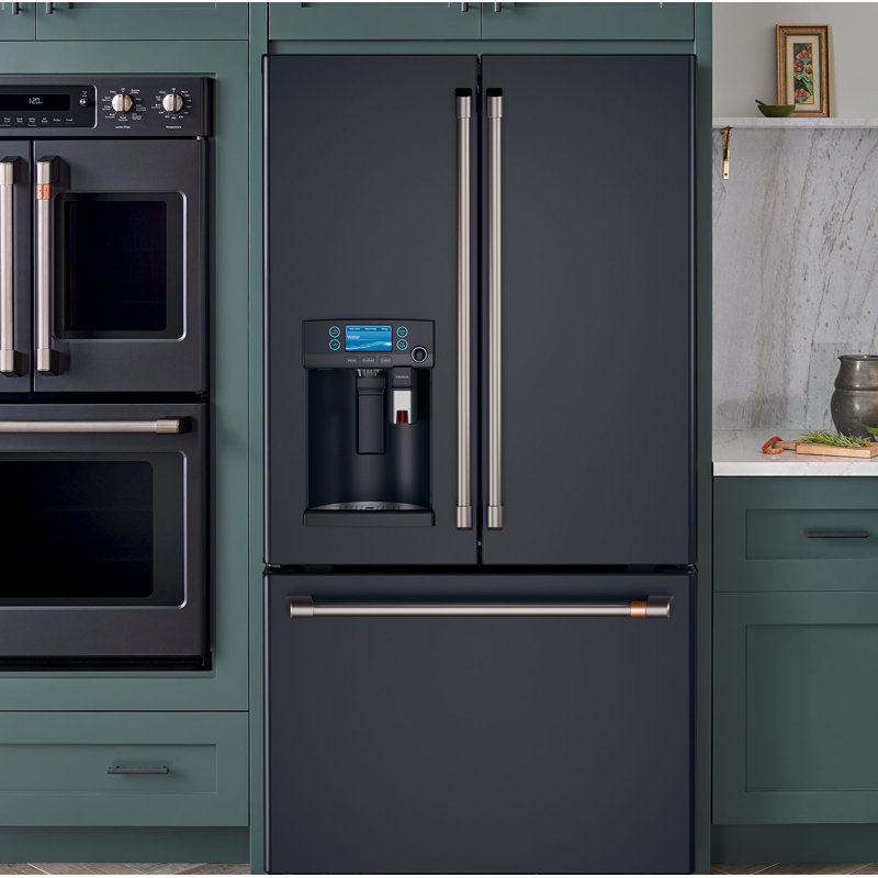 36" Counter Depth French-Door 22.1 cu. ft. Refrigerator, Matte Black