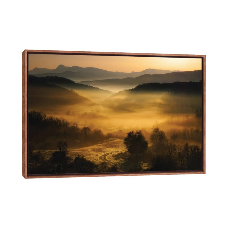 Underneath the Veil 1 Piece Floater Frame Wall Art on Canvas