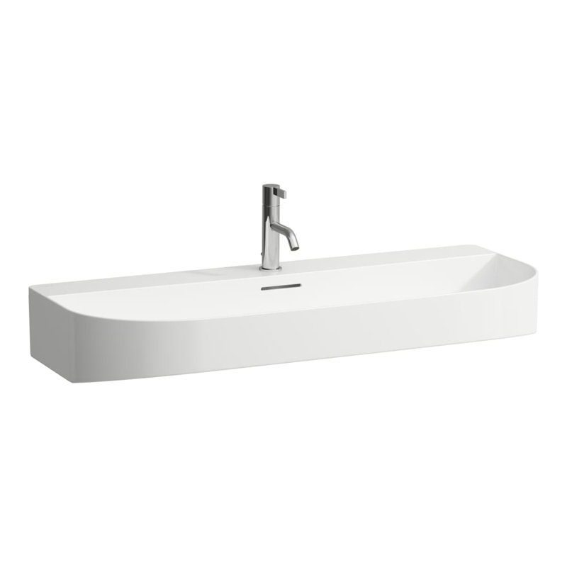 Sonar 39.38'' L Bathroom Sink, Matte White