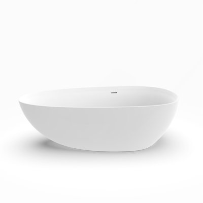 71 Inch Artificial Stone Solid Surface Freestanding Bathroom Bathtub