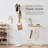 Yamazaki Home Plain Freestanding Coat Hanger Rack With Wooden Hooks, Space Saving, 70" - Steel-15616696