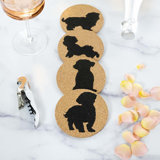 Cork Round 4 Piece Coaster Set