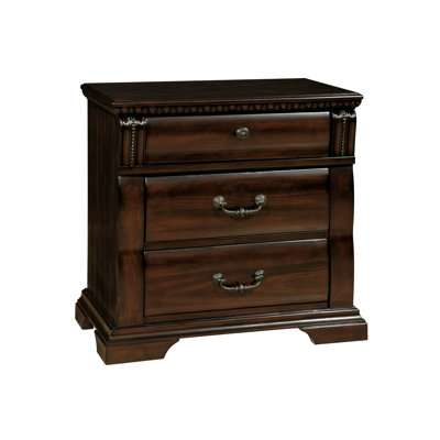 Aamina 28'' W Solid Wood 3-Drawer Nightstand