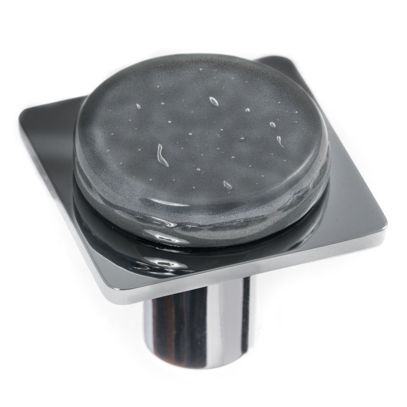 Geometric Square Knob, Satin Brass