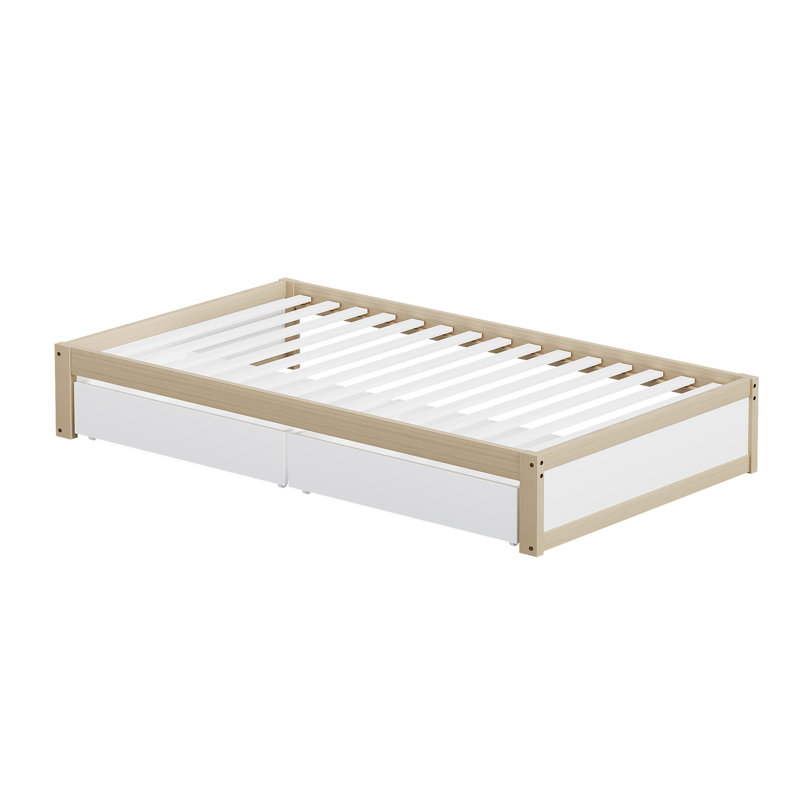 Children's bed, Brown/White/Pink