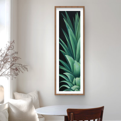Pineapple Leaves - Exotic Framed Matted Print for Home Decor