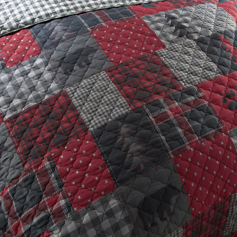 Ensemble de courtepointe 2 pièces Your Your Lifestyle par Donna Sharp Red Forest