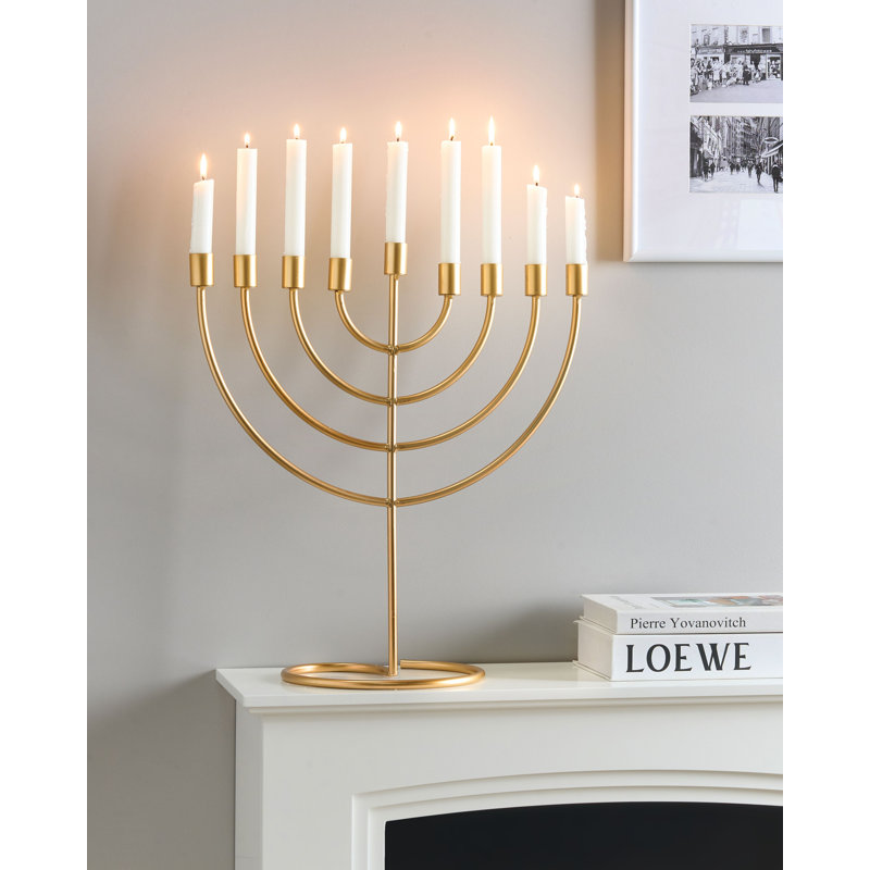 AMORA 50Cm Metal Tabletop Candelabra, Gold