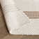 Sorrento  Handwoven Performance Stripe Ivory Fabric Rug