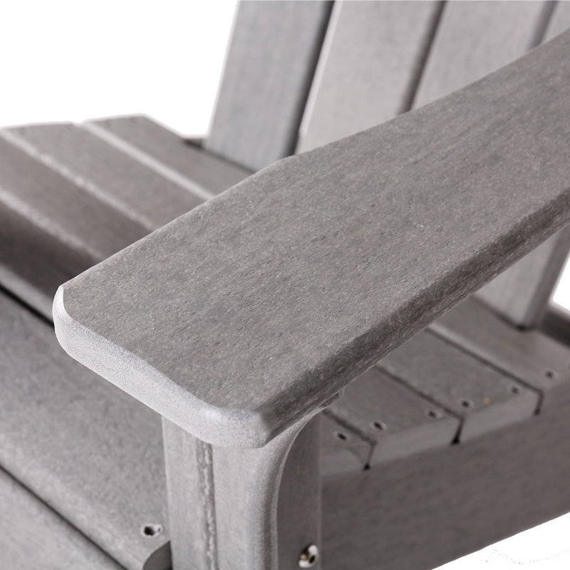 Aziel Outdoor Adirondack Chair, Gray
