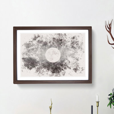 Full Moon at Dusk - Picture Frame Painting Print