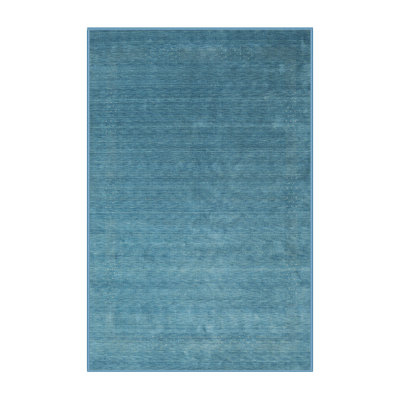 Tapis contemporain bleu