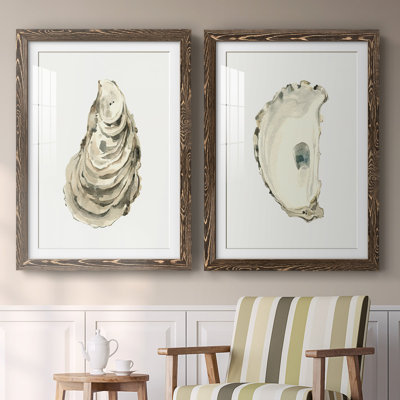 " Neutral Oyster Study I " 2 - Pieces
