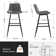 Rasnick Upholstered Counter Stool with Metal Frame