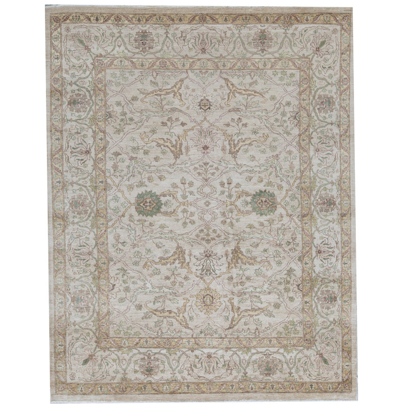 Sultanabad Wool Oriental Area Rug in Cream