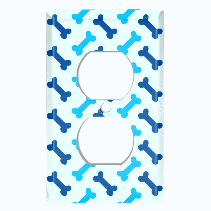 Plaque murale d'interrupteur à bascule Baby Dog Bone Treats
