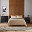 Black Rattan Black Rattan Bedside Table