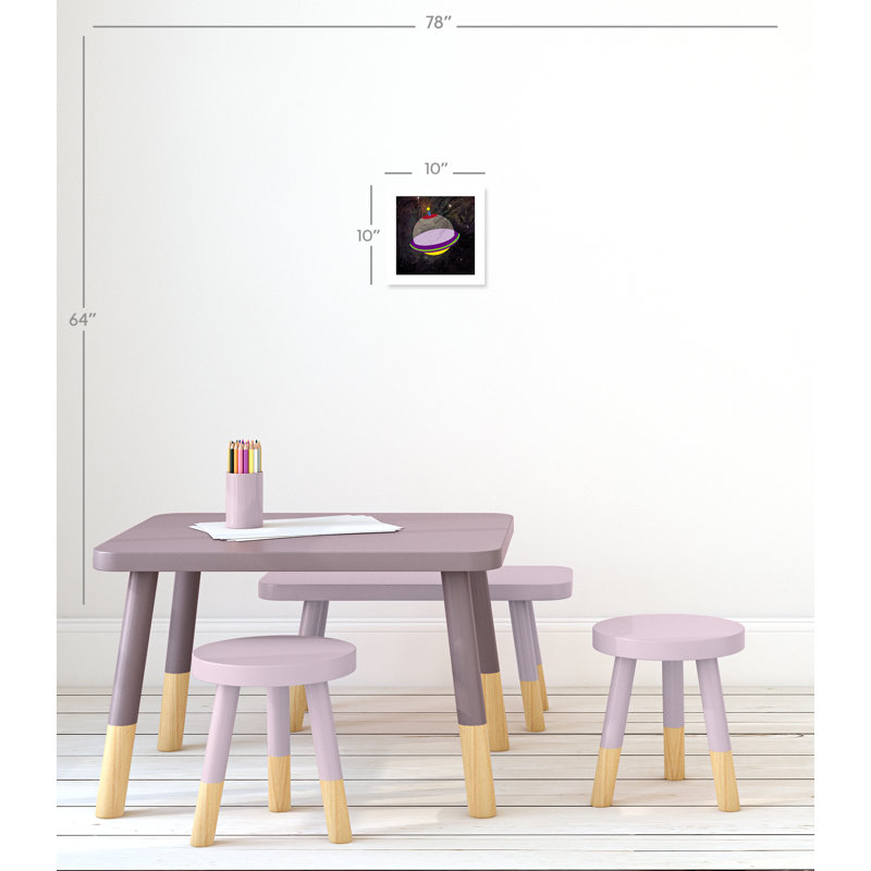 Impression sur papier roulée «Spaceship Adventure Three», H 10 po x l 10 po x P 1 po, Papier