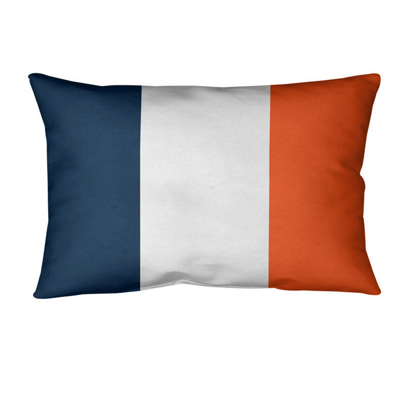 Housse de coussin lombaire Atlanta, Denver, Bleu / orange