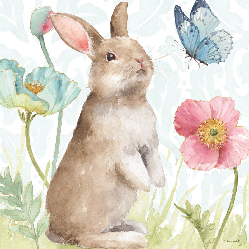 Spring Softies Bunnies II by Lisa Audit - Wrapped Canvas Art Prints, 91cm H x 91cm W