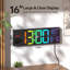 Grande horloge murale 16,2 "avec secondes