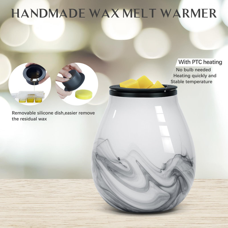 Deighton Glass Tabletop Wax Warmer