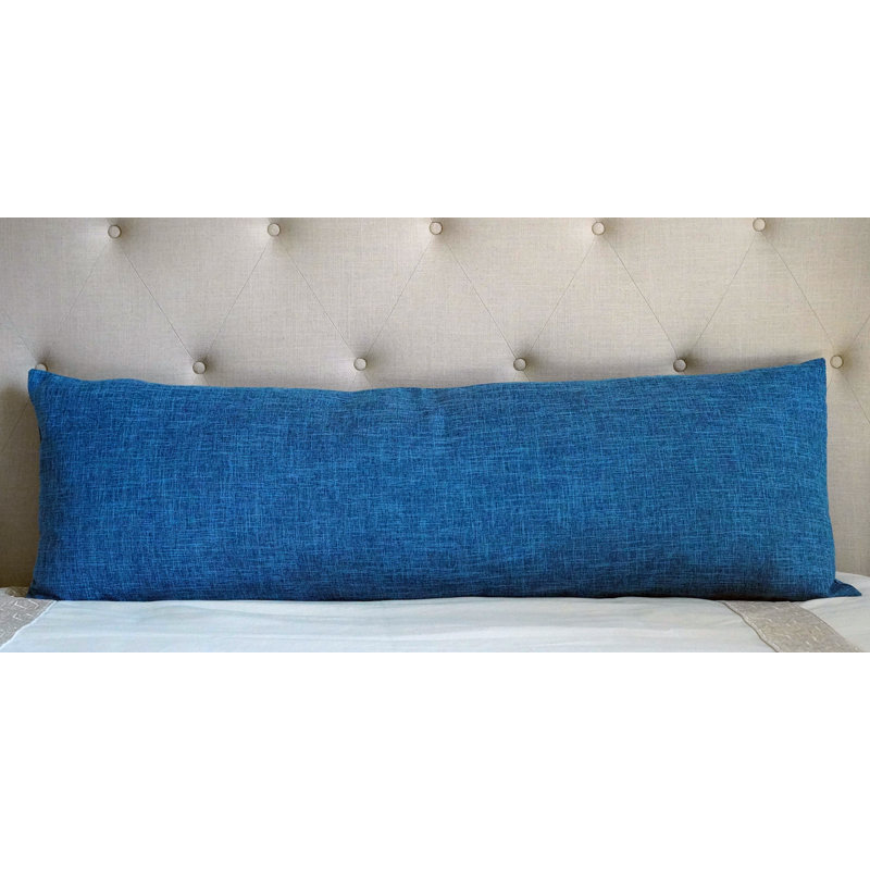 (Cover Only) Pack of 1 Kupang Body Double Sided Pillow Cover, Blue
