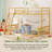 Twin Over Full Solid Wood Bunk Bed With Ladder & Full Guardrails, Natural Wood-984104584