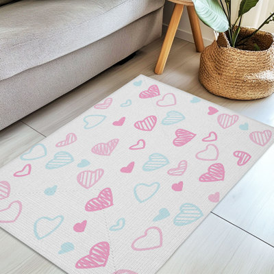 Tapis tressé Minimal Romance Shapes