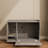 Gray Cat Litter Box Enclosure