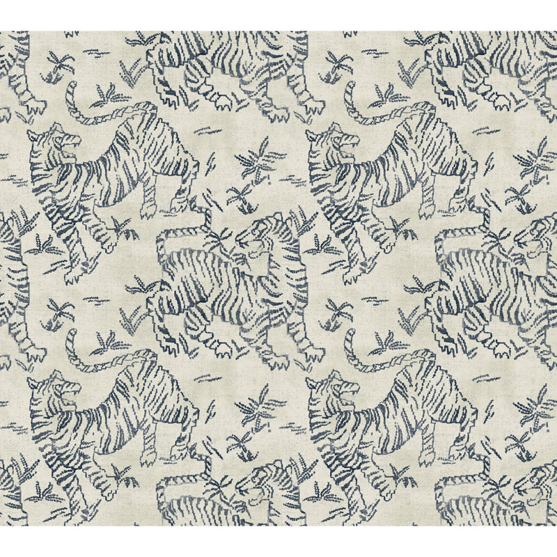 Abstract Wallpaper Roll, Indigo